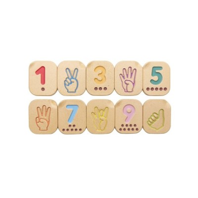 BRAILLE NUMBERS 1-10